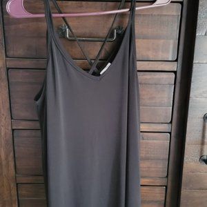 Lularoe Daniella Strappy Tank, M, Black, BNWOT